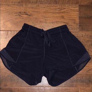 Midnight Navy Lululemon Hotty Hot Shorts